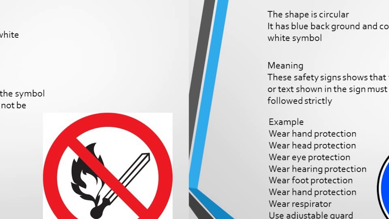 ITI safety signs as per NIMI - YouTube