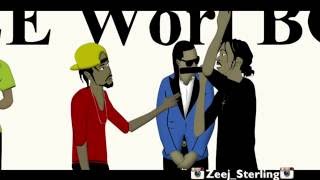 Popcaan Clashes Blak Ryno For Vybz Kartel's Book. [Jamaican Cartoon] 2016