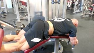 Hamstring Leg Press → Lying Leg Curl Drop 11.8.14