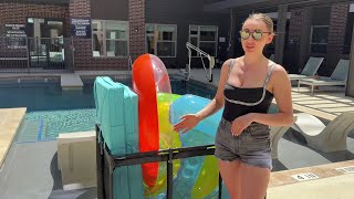 SHAPON XX-Large Pool Storage Bin: Nylon Mesh Pool Float Storage Organizer
