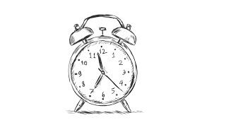 How to Draw an Alarm Clock | Sketch Drawing of Alarm Clock