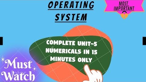 OPERATING SYSTEM UNIT-5 COMPLETE NUMERICAL IN ONE VIDEO (Disk Scheduling Algorithms)Very Important