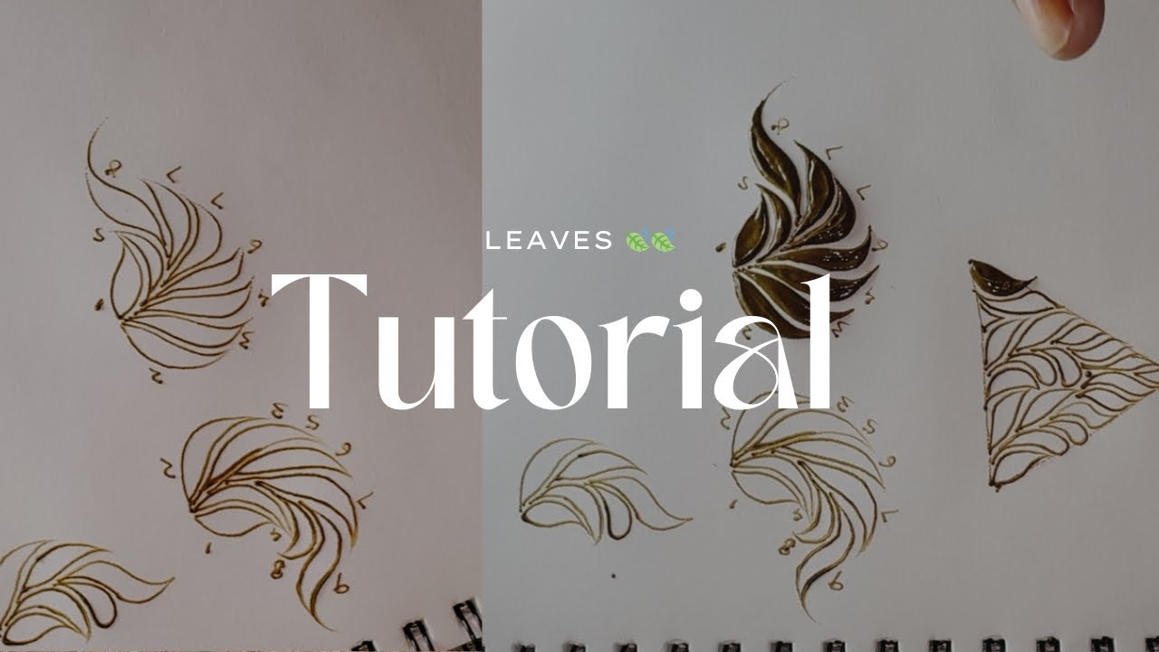 Easy Technique Leaves Tutorial | Simple Mehendi Design for Beginners