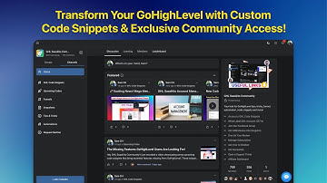 Transform Your GoHighLevel with Custom Code Snippets & Exclusive Community Access!
