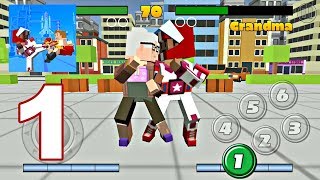 Pixel Fighting 3D - Gameplay Walkthrough Part 1 (Android Games) screenshot 2