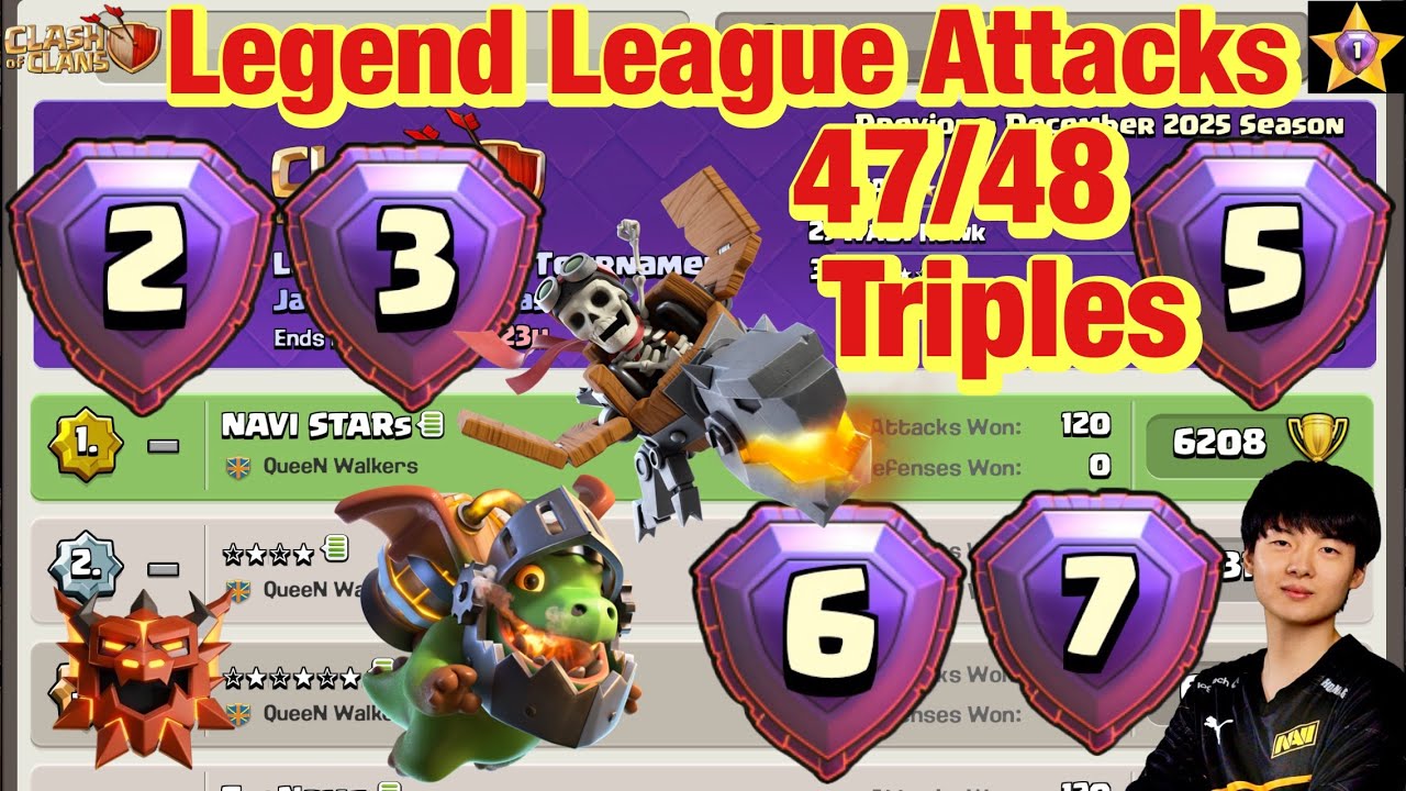 Legend League Attacks February Season Day13 DRAGON RIDER TOTEM With Army Link