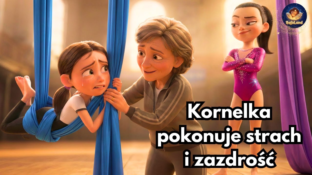 Kornelka pokonuje strach i zazdrość – Bajka do słuchania o akrobatyce, rywalizacji i przyjaźni 🤸‍♀️✨