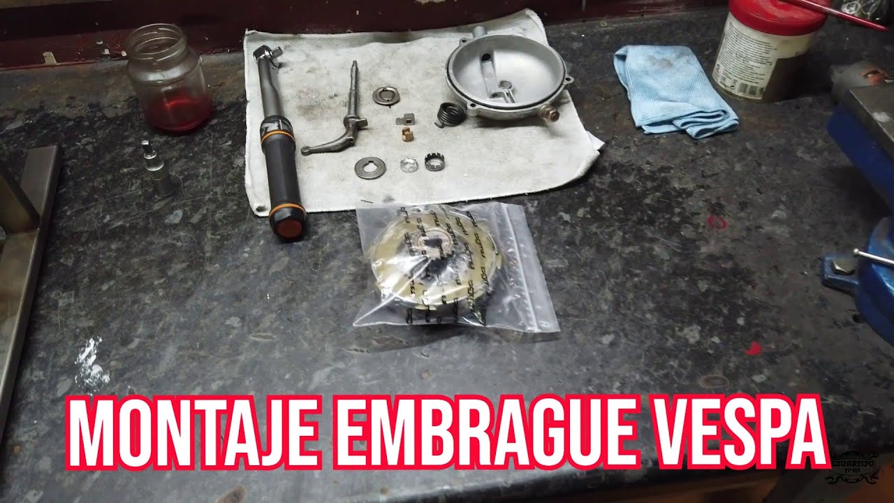 Montaje embrague vespa