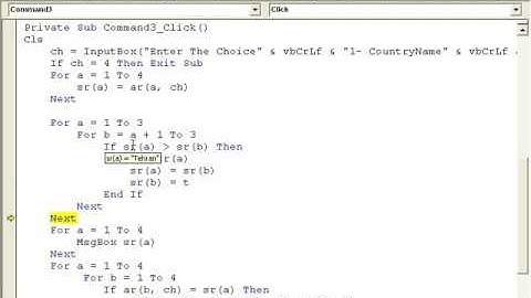 VB 6 [30] Two Dimensional Array part-2 [urdu hindi]