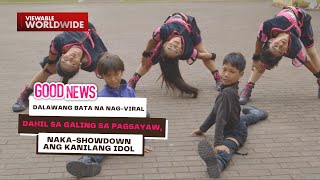 Dalawang bata na nag-viral dahil sa galing sa pagsayaw, naka-showdown ang kanilang idol | Good News