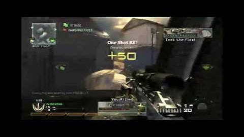 Call Of Duty: Modern Warfare 2: CTF Tactics with Barret 50 Cal. (MW2 Gameplay/Commentary)
