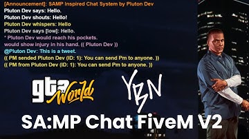 SAMP Inspired Chat System FiveM [QB/ESX] | YBN & GTA:W Inspired