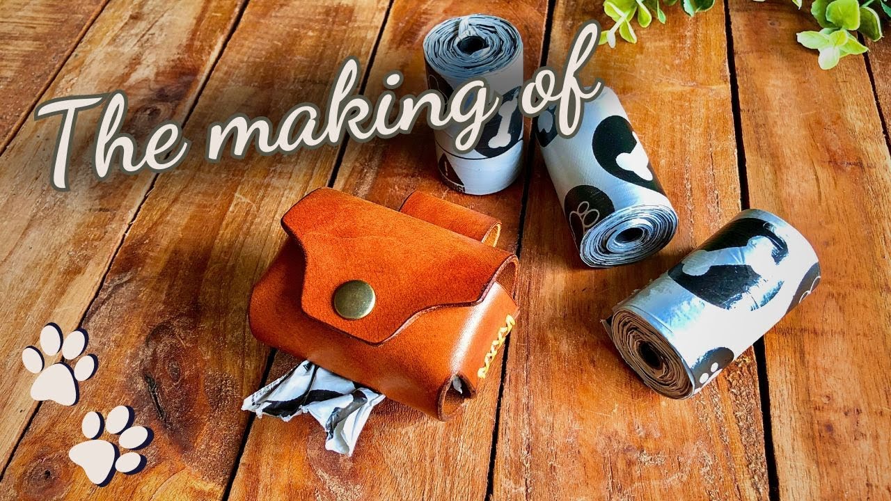 Как сделать кожаную поясную сумку для пакетов с собачьими отходами | PDF-шаблон