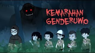 Cerita Pramuka - Kemarahan Genderuwo, ft Wowo dan teman | Kartun Hantu, Kartun lucu