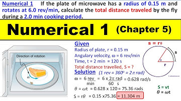 Numerical 1 Chapter 5 Physics Class 11 | Rotational and Circular Motion | 1st Year KPK Syllabus