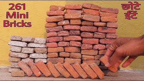 How to make Mini Bricks at Home | BRICKLAYING | DIY mini bricks