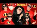 Disney Pixar Incredibles 2 Edna Mode Makeup and Costumes! Incredibles Family Lost Jack Jack!!!