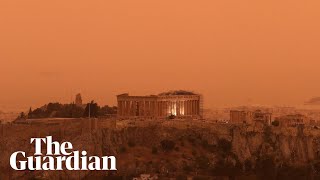 Athens sky turns orange with dust clouds from Africa by Guardian News 33,242 views 4 days ago 46 seconds
