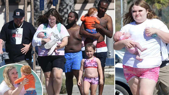 Honey Boo Boo 16 hits the beach with shirtless boy...