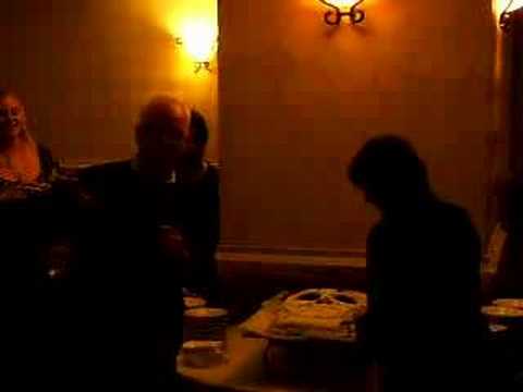 Malcolm McDowell Cake Cutting
