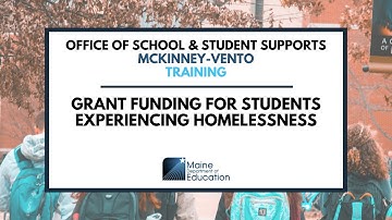 Grant Funding for Students Experiencing Homelessness