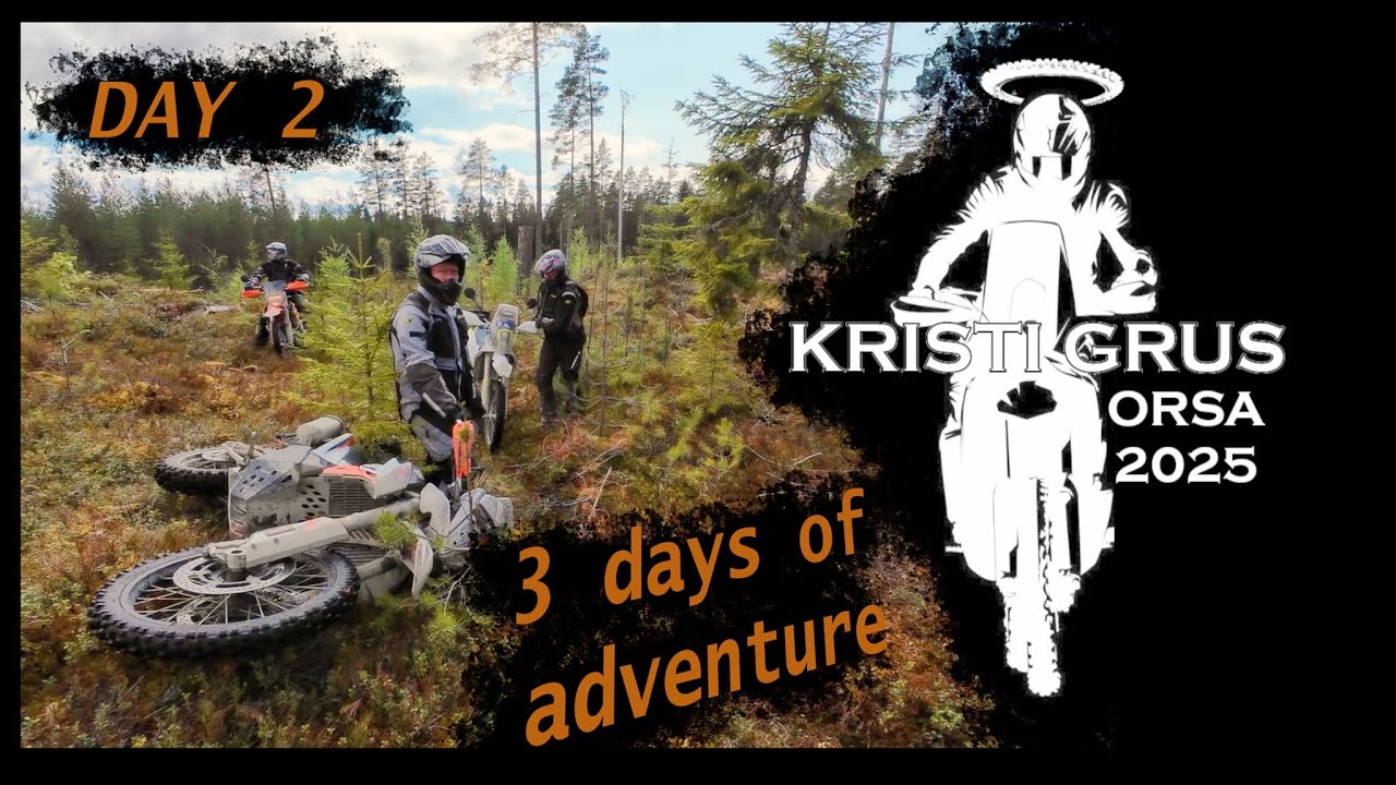 Kristi Grus 2025 Day 2. Motorcycle adventure riding in Sweden.