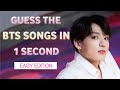 BTS QUIZ - GUESS THE BTS SONG IN 1 SECOND (ARMY QUIZ)