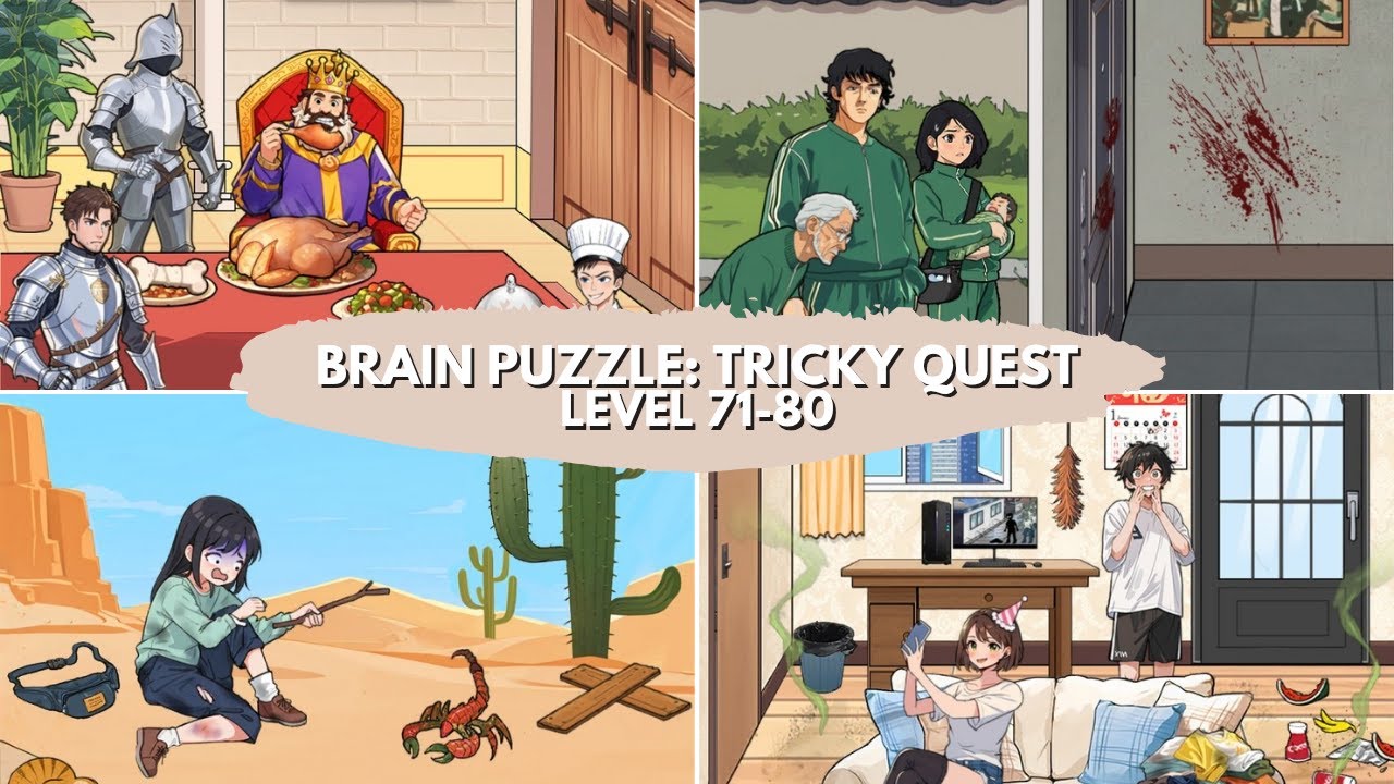 Brain Puzzle Tricky Quest level 71-80 by ‪@Gunawansuksesgaming