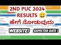 2nd PUC RESULTS 2024 HOW TO CHECK   2ND PUC KARNATAKA RESULTS 2024