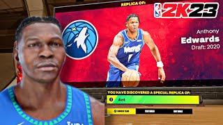 NBA 2K23 ANTHONY EDWARDS OP SLASHING 6'4 REPLICA BUILD  IS OVERPOWERED - ANT REPLICA BUILD 2K23