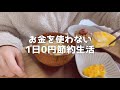 【低収入独身OL】1人暮らしのお金を使わない1日【1日の食生活|節約|ノーマネーデー】