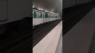 Mp73 6506 M.3512M.3511 Ratp Paris Metro Line 6 Arriving & Leaving At Bercy For Nation 14122024