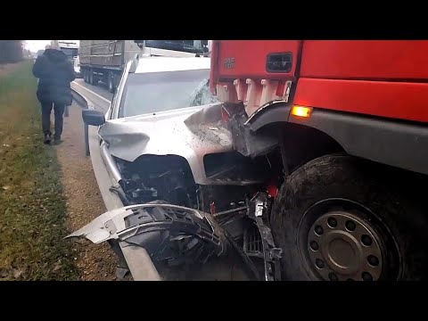 Volvo crash. Volvo XC90 vs DAF truck. Volvo for life. DDrive