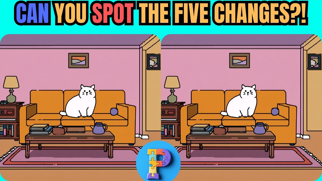 Spot The Difference!🔍 WIll You Spot IT?! 🧩 Can you find all five? - YouTube