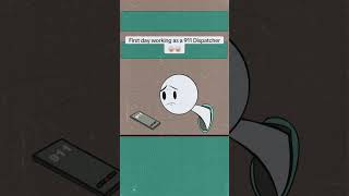 When a 911 call takes an unexpected turn... 💀 #stickman #humor #relatable #trending #shorts