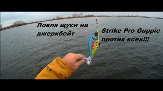 Ловля щуки на джеркбейт.Strike Pro Guppie против всех!!!