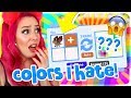 I Tried Trading With Only COLORS I HATE!! Roblox Adopt Me Trading Challenge