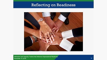 Change and Implementation in Practice: Readiness Webinar