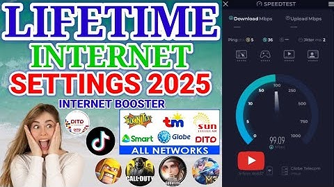 NEW FAST LIFETIME INTERNET GOOD FOR DITO SIM & ALL NETWORKS