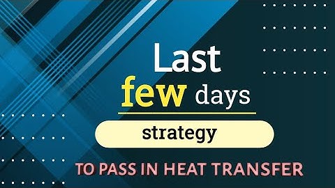|| Heat transfer most important question || last few days strategy || #3151909 #Heat_Transfer #imp