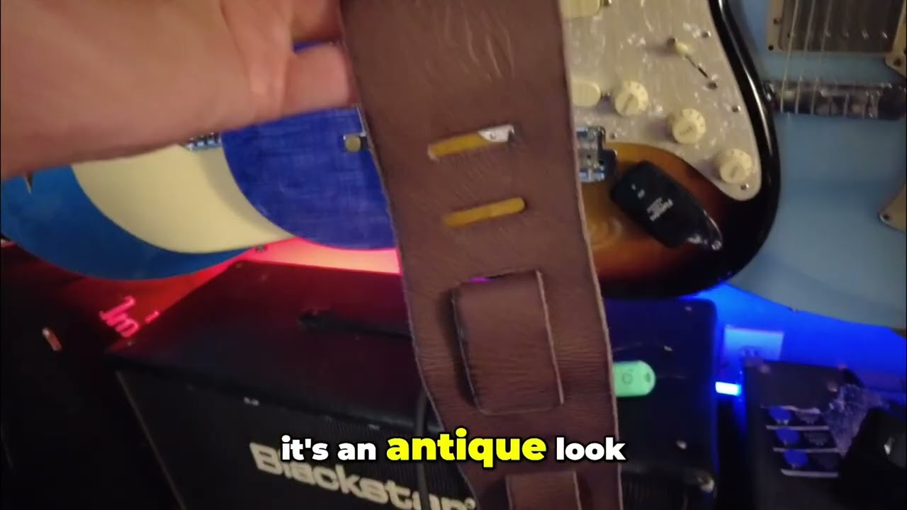 Upgrade Your Guitar Strap: Full-Grain Leather Comfort & Style 