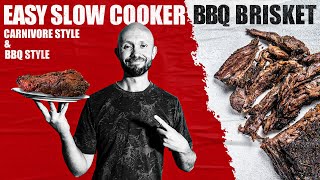 Easy Slow Cooker Brisket Recipe | Carnivore Diet & Normal Style
