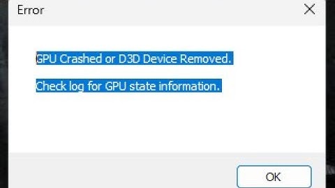 FIXED: Unreal Engine 5 Crash D3D12