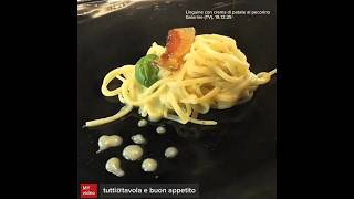 linguine con crema di patate al pecorino (Replay, remastered (