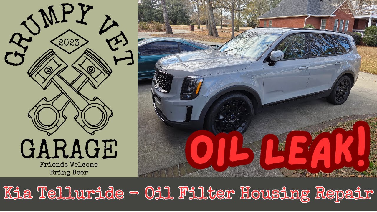 Oil Leak! Kia Telluride Oil Filter Housing Leak Repair / Step-by-Step Fix