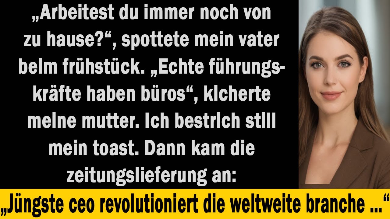 Mein Vater sagte, ich sei kein Leader, bis er am Morgen meine Titelstory in der Fortune sah jetzt