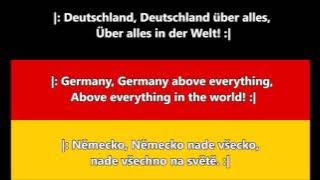 Německá hymna - Píseň Němců (DE/EN/CZ text)