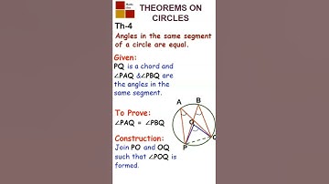 ⚡#Theorems on Circles (Th-4) #jayasreemaths⚡