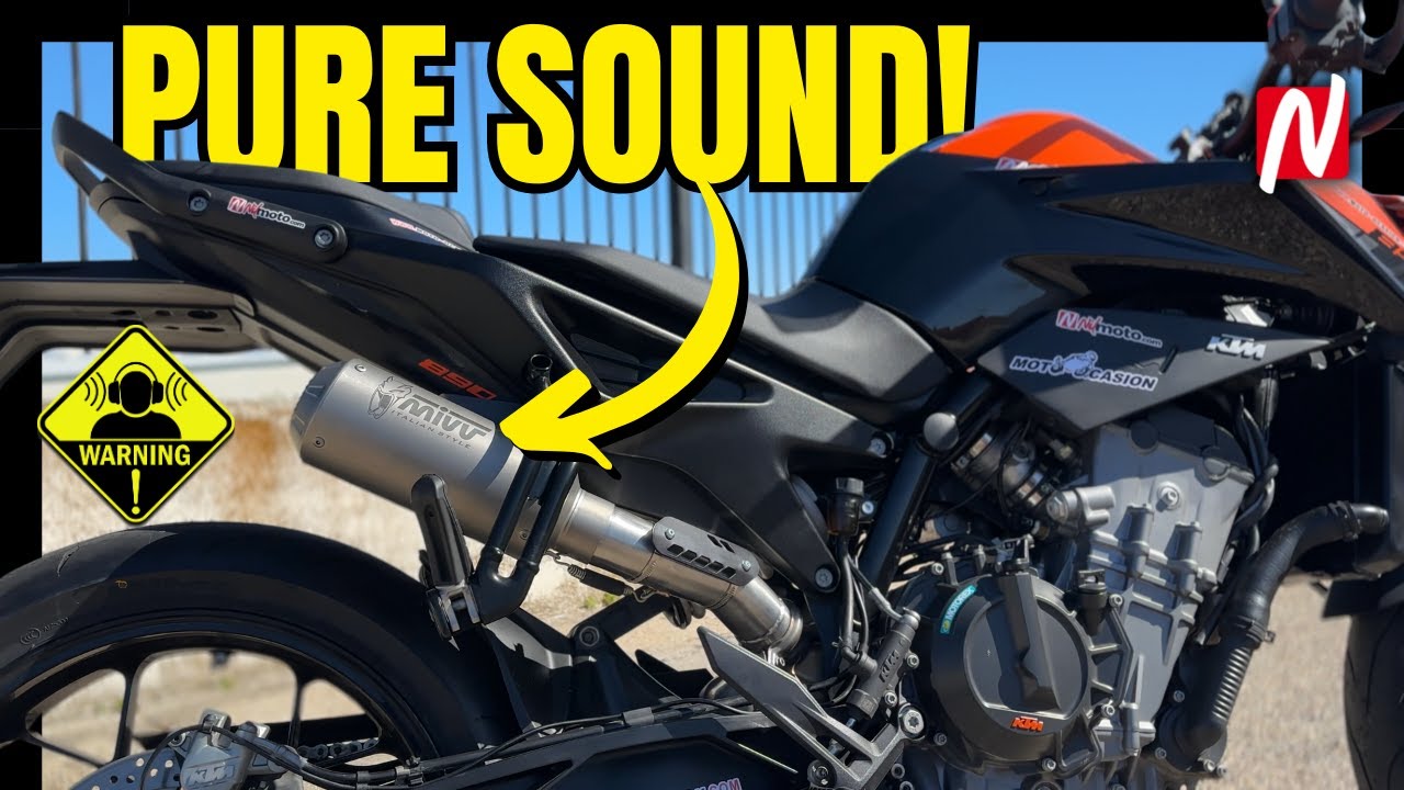 SONIDO BRUTAL  y es BARATO - Mivv Mk3 para KTM Duke 890 y 790//Nilmoto