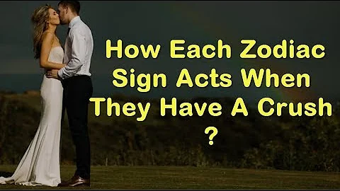 How Each Zodiac Sign Acts When They Have A Crush ?